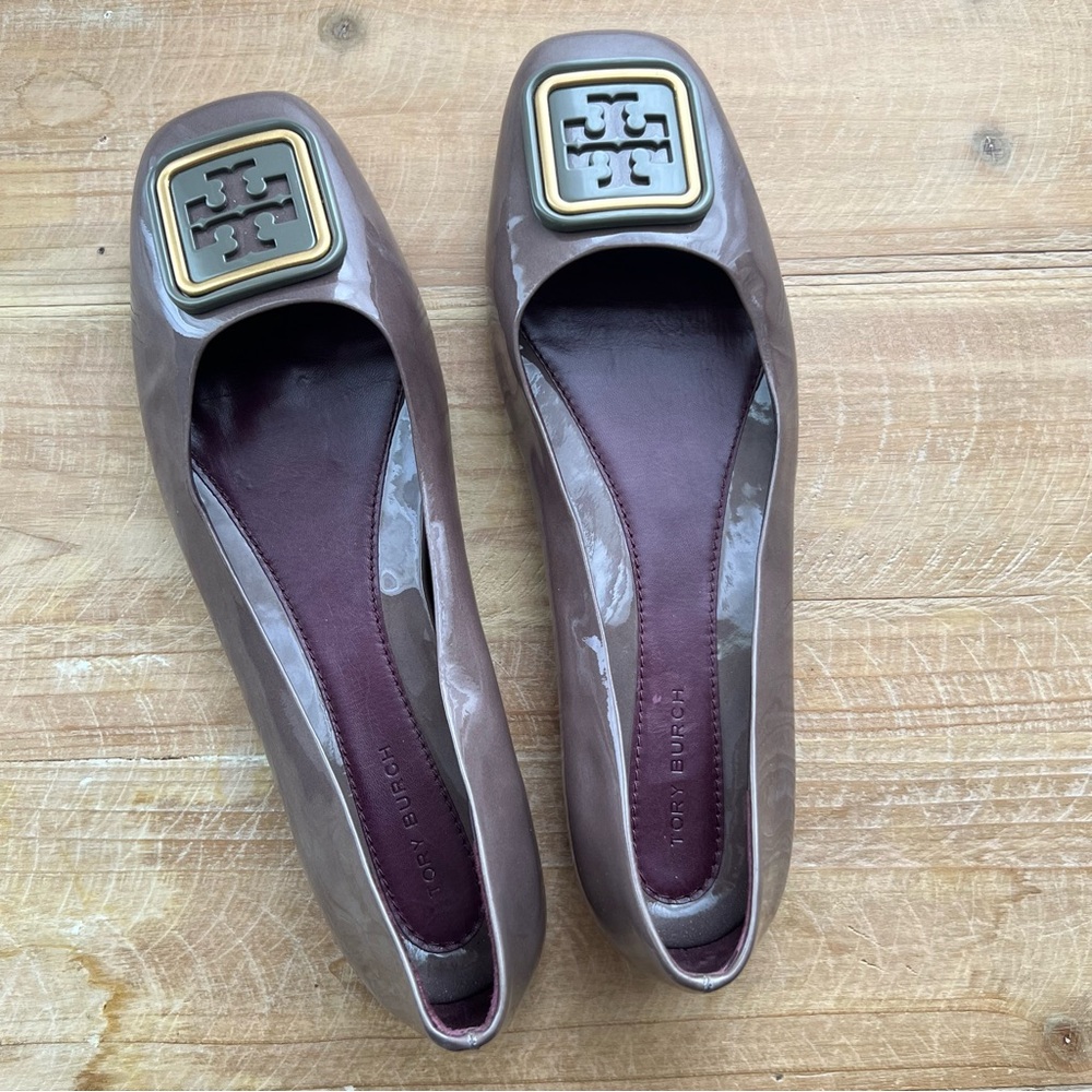 Tory Burch Georgia Square Toe Ballet Flats Women’s Size 7 - Picture 2 of 7